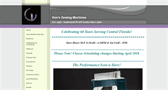 Desktop Screenshot of donssewing.net